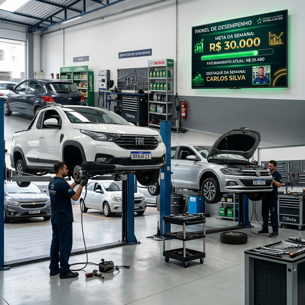 Rodadas de Produção: Como Definir Metas Semanais e Valorizar Mecânicos Sem Criar Conflito na Oficina